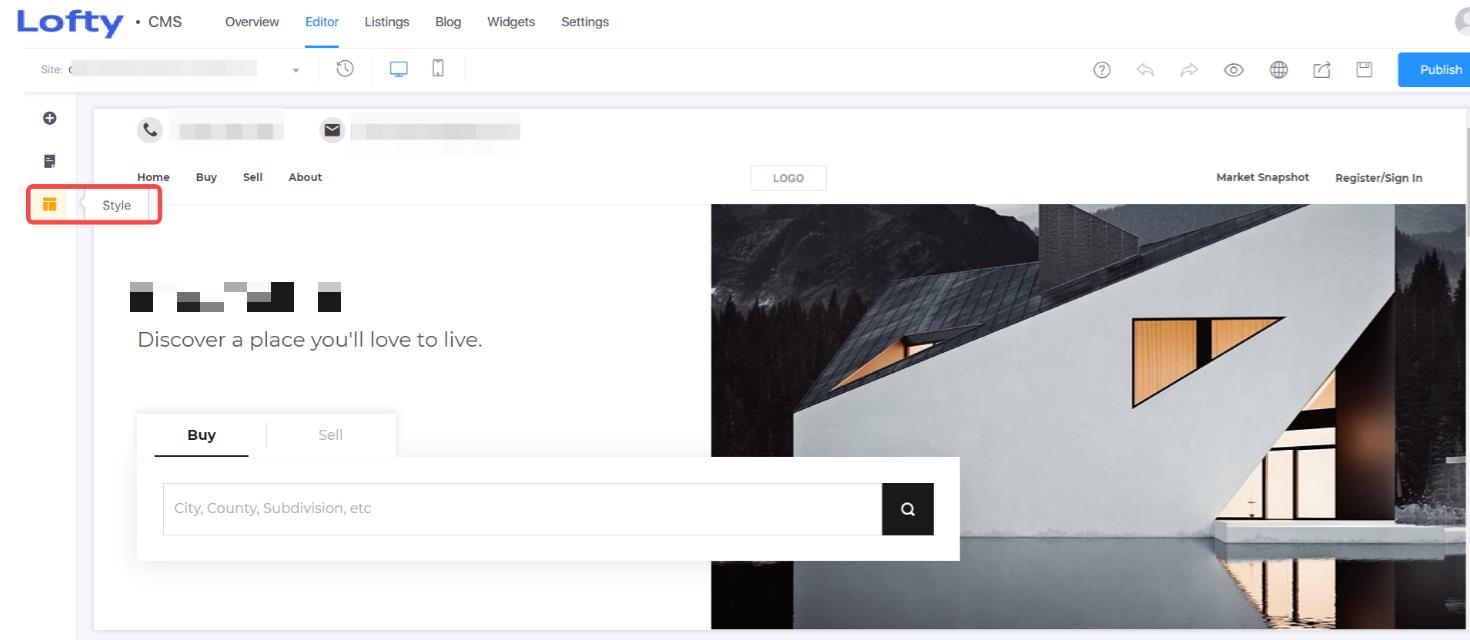 Changing the Website Template – Lofty Help Center