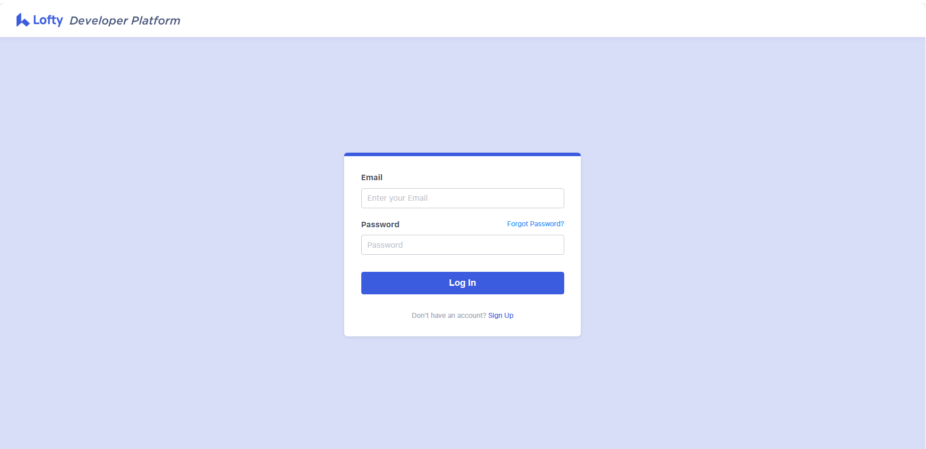 login page dev platform.png