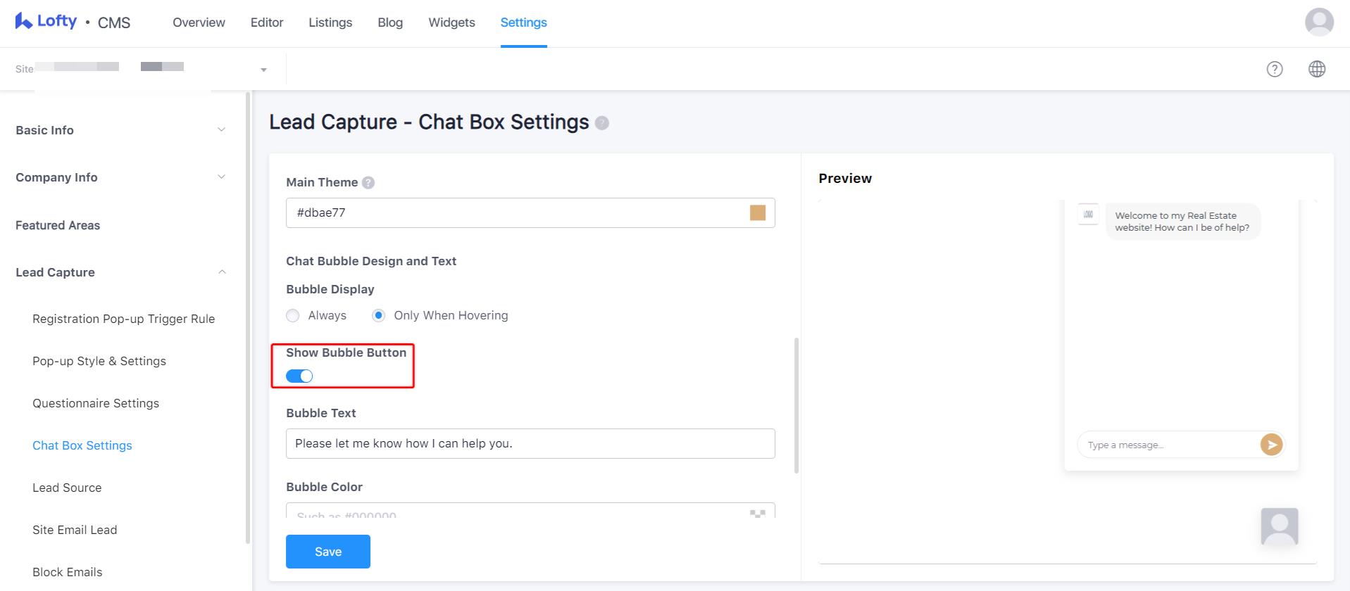 chatbox settings show bubble button.jpeg