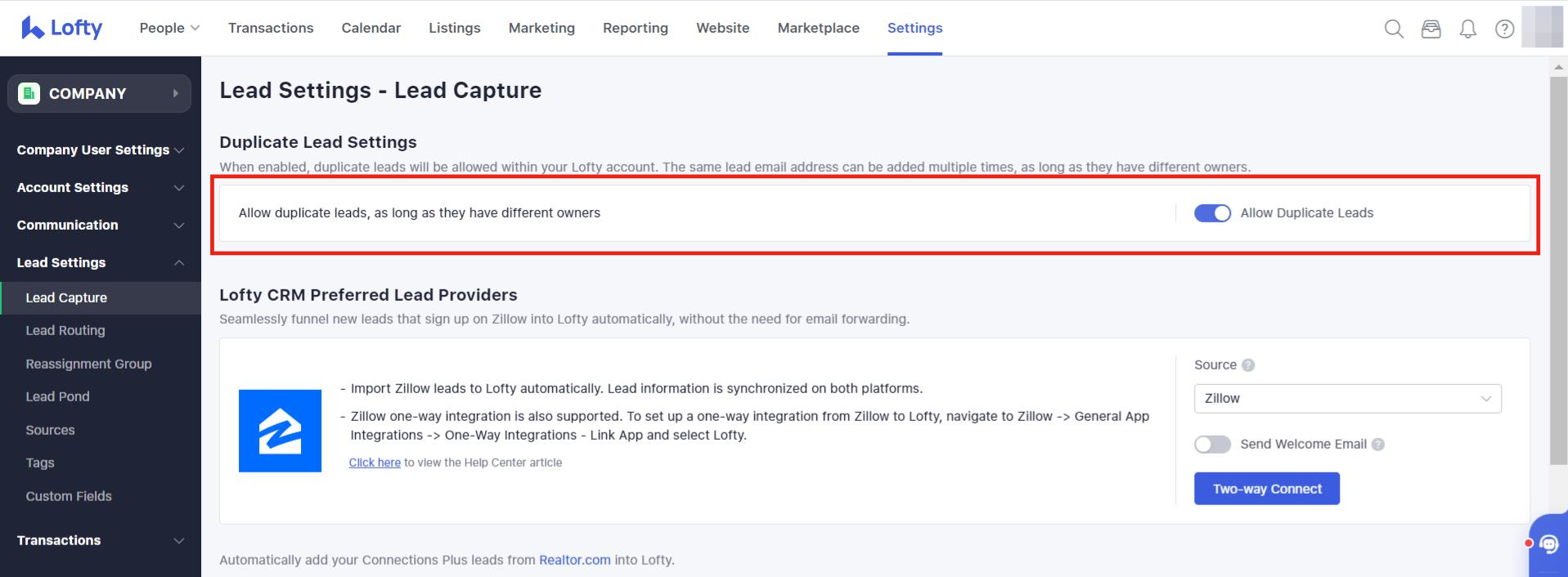 Duplicate Leads + Merging Duplicates – Lofty Help Center