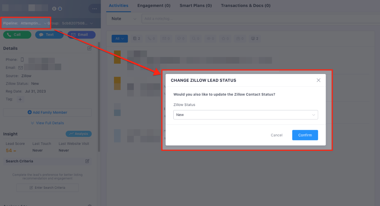 zillow 2 way pipeline status.png