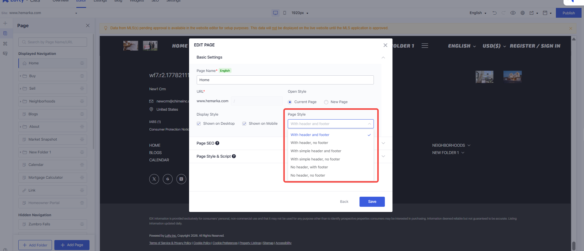 step-12-style-setting-header-footer