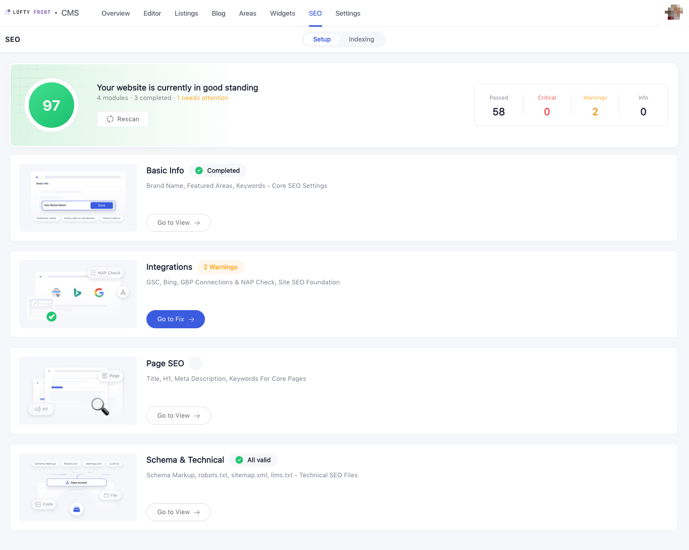 How Lofty Front supports SEO